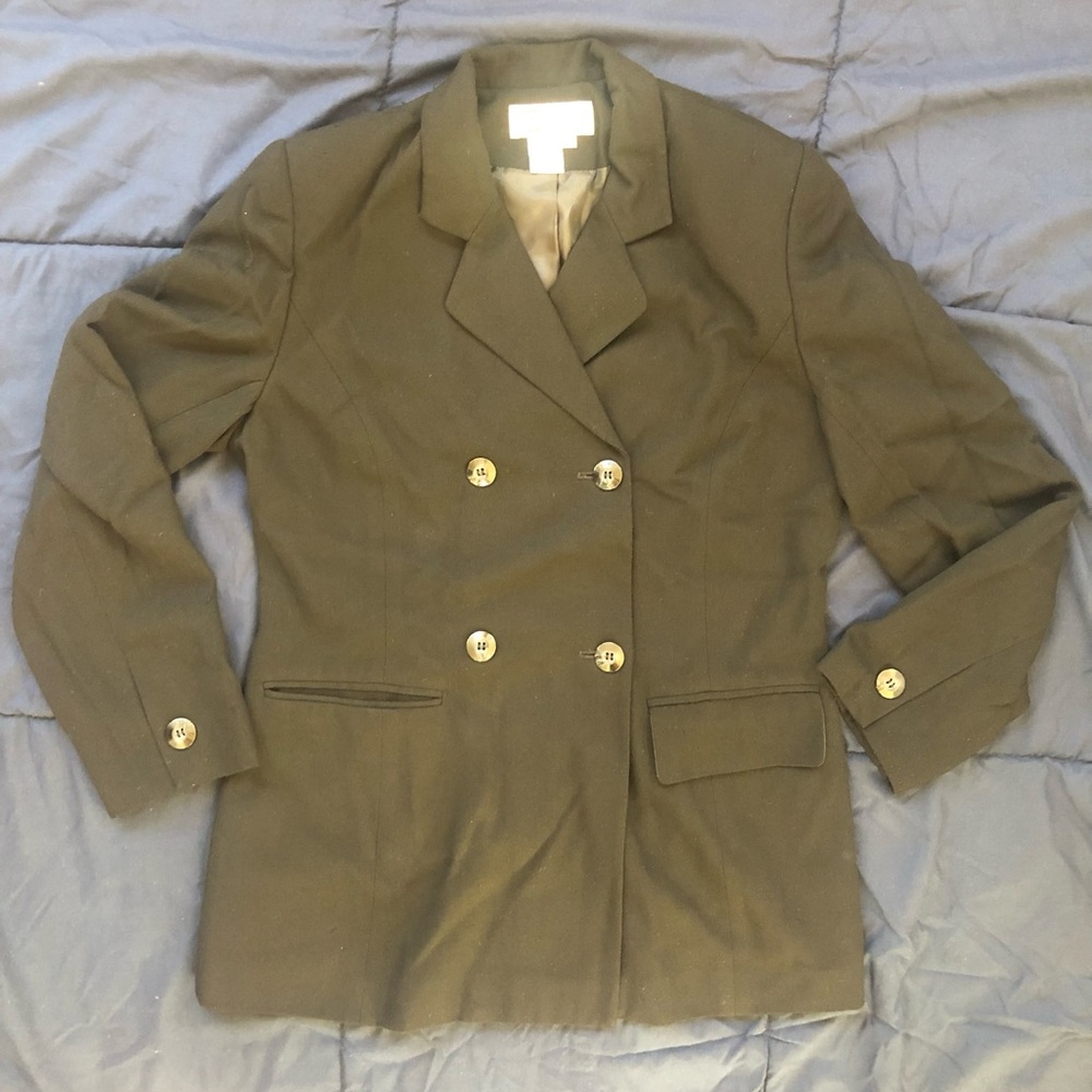 Atrium Collection Black Double Breasted Blazer Jacket Dress 8